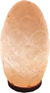 Himalayan Salt Lamp 4 Kg – Pineapple Shape Rock Salt Lamp, Handcrafted 100% Natural Pink Night Light with Wooden Base
