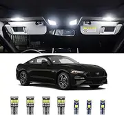 8pcs Interior LED Lights Kit Super Bright LED Map Dome Light Bulbs for Ford Mustang 2015 2016 2017 2018 2019 2020 2021 all models