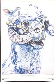 Topps Living Set Star Wars Fine Art 10x14 Poster - Tauntaun - GOLD FOIL 1/1