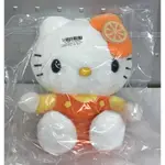 TOREBA 日本空運 正版景品 HELLO KITTY 橘色坐姿 玩偶娃娃