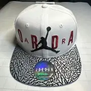 Nike Air Jordan Jumpman Youth (8/20) White Flatbill Hat Cap Adjustable (NWT)