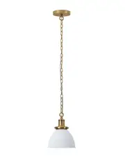 Abraham + Ivy Elodie 8in Wide Pendant with Metal Shade