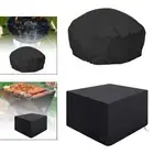 Fire Pit Cover Protection Coating Cover Tear Resistant Sun Protection Fire Bowl
