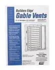 Builders Edge 120061218117 Paintable White Vinyl Rectangle Gable Vent 12x18 in.