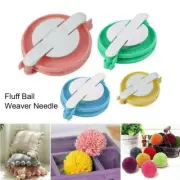 4 Piece Plastic Pom Pom Makers Set Pom-Pom Making Kit Multi Pack Make Pompoms
