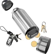 Stainless Steel Hydration Container - Water Bottle | Compact Water Bottle for Hiking, Reusable Water Bottle, Insulated Sports Bottle with Storage Compartment, Insulated Cup