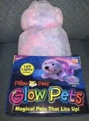 SEAL SHIMMERING LED LIGHTS PLUSH PINK/PURPLE NIGHT LIGHT GLOW PETS AS SEEN ON TV