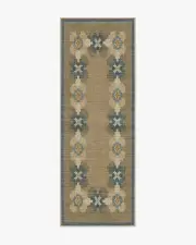 75' x 215' | Machine Washable Runner Rug | Kid & Pet Friendly | Indoor Rug | Aster Soft Blue Re-Jute Rug | Ruggable