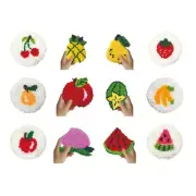 Embroidery Set with Embroidery Frame Fruit Pattern for Beginner