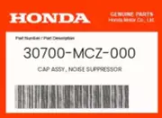 Honda Genuine Cap Assy., Noise Suppressor - 30700-Mcz-000