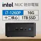 Intel系列【mini獵豹】i7-1260P十二核 迷你電腦(16G/1T SSD)《RNUC12WSHi70000》