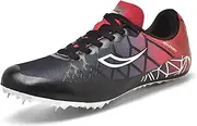 [AOLEXWU] Track and Field Shoes Mens Womens Mesh Spikes Athletics Racing Running Shoes Track Race Jumping Sprint Running Nail Spikes Shoes Boys Girls