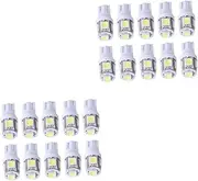 TOKIDNY 20pcs Led Car Bulbs Side Light Easy to Install Fit for Cars and Motorbikes White for License Plate Trunk and Backup Lighting