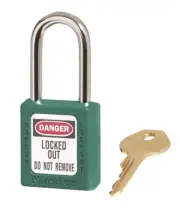 Master Lock SAFETY LOCKOUT PADLOCK Plated 6mm Steel Shackle TEAL *Aust Brand