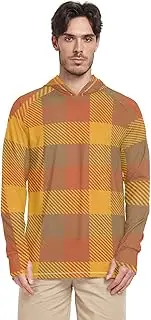 [Caihoyu] Men's Hooded Sweatshirt, Long Sleeve, UPF 50+ Quick Dry Hooded Sweatshirt, UV Protection, Men's Clothing