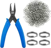 Jewelry Pliers and Split Jump Rings Kit Lyflux 500 PCS 6 Mm Metal Split Jump Rin