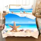 Sea SandBeach Single Double Queen King Super Size Duvet Doona Quilt Cover Set AU