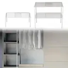 Expandable Cabinet Shelf Organizer Counter Spice Rack for Closet Pantry