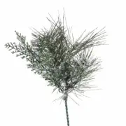 Factory Direct Craft Trio of Artificial Evergreen Pine Picks with Glitzy Ic