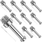 [RdjEokf] Meat Tenderizer Tool, Stainless Steel 21 Keen Needle, Kitchen Cooking Gadget, Tenderizer Tool, Handheld Tool, for Piercing Beef, Chicken Breast, Steak Pork