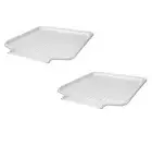2 Pack White Dish Drainer Mats Draining Board Kitchen Tray 15x13 FREE SHIPPING