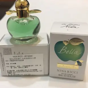 NINA RICCI. BeIIa貝拉甜心女性淡香水。4ml