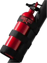 Badass Moto for Jeep Fire Extinguisher Mount - Fire Extinguisher Holder Compatible with Jeep Wrangler 1965-2024 JK JKU TJ CJ, JL Gladiator- Easy No Tool Install for Jeep Roll Bar Accessories - Gifts