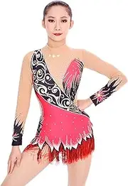 [Zagitova] Long Sleeve Rhythmic Gymnastics Leotards for Girls Women's Fashionable Comfortable Performance Uniforms