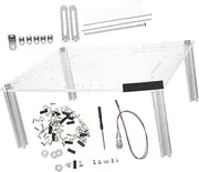 QUMIIRITY 1Set Open Frame Computer Case Transparent Chassis Bracket Compact Design for Space Saving Versatile Compatibility with Open Stable Base Stand for Safe