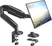 Mount PRO Single Monitor Mount,Articulating Gas Spring Monitor Arm,Fits 13 to 32 Inch LCD Computer Monitors,Holds 17.8lbs,Adjustable VESA Mount Desk Stand with Clamp,Grommet Base,VESA 75x75,100x100