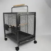 YES4PETS Small Bird Transport Budgie Cage Parrot Aviary Carrier With Wheel