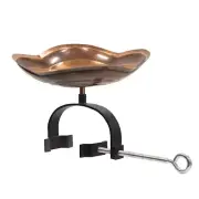 ACHLA Dara Knot Birdbath Over Rail Bracket, Antique Copper - BB-11-OR2
