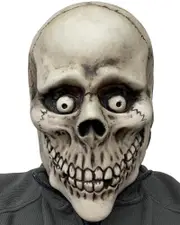 Spooked Skeleton Deluxe Halloween Mask