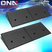 2x Warehouse/Wheelchair/Cars Heavy Duty 5.9" Rise Rubber Threshold Curb Ramp