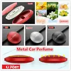 Brand New Metal Car Perfume Fragrance Air Freshener Refill Lemon Ocean Orange