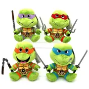 TMNT KidRobot Teenage Mutant Ninja Turtles Phunny 8” Plushes - Complete Set of 4