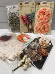 Big Lot Of Paper Flowers For Craft Roses Kaisercraft Prima Blooms BULK BUY