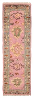 Vintage Hand-knotted Runner Rug 2'5" x 8'2" Traditional Wool Carpet