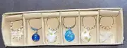 Glass Shell Wine Glass Charms Seashell Set Of 6 Worlds Market New In Box