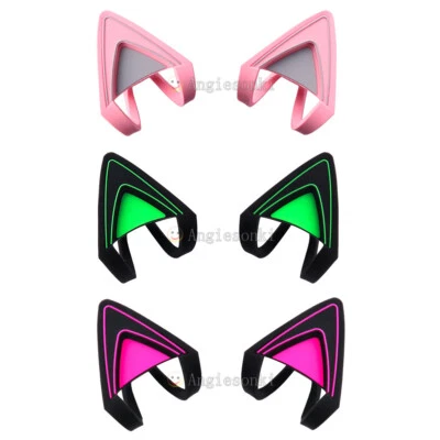 NEW Cat Kitty Ears Pink green purple for Razer Kraken 2019, Kraken TE Headsets