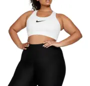 NIKE Classic Swoosh Medium Support Compression Sports Bra Plus Size 2X Dri-FIT
