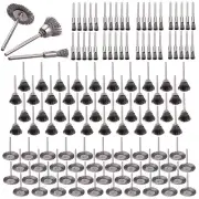 Rocaris Wire Buffing Wheel Brush Set, Wire Brush Set 1/8" Shank for Rotary Tools