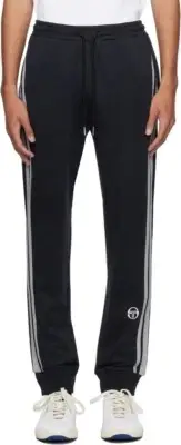 Sergio Tacchini Fleece Track Pants Prato Pant Blue Small