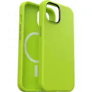 OtterBox Apple iPhone 14 / iPhone 13 Symmetry Series+ Antimicrobial Case for MagSafe - Lime All Yours (Green) (77-89032)