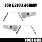 780mm Pair Double Tapered Under Tray Ute Tool Box + Flare Mud Guards