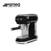 在飛比找PChome24h購物優惠-【SMEG】義大利半自動義式咖啡機-耀岩黑