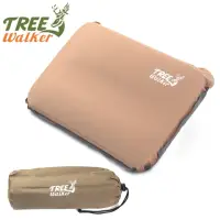在飛比找momo購物網優惠-【TreeWalker】3D立體自動充氣枕(咖啡色)