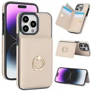 IPhone 11 Pro Case With Card Holder,Military Grade Drop Protection,Durable Shockproof Cover-White