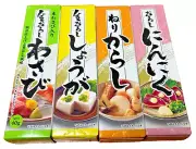 Total 24 pcs, Japanese WASABi x 6, GINGER x 6, Garlic x 6, Mustard x 6, 40 g ea
