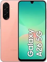 Samsung Galaxy A26 5G, Android Smartphone, 128GB Storage, 6GB RAM, Peach Pink, 50MP Camera, Large Display, Long Battery Life (UAE Version)